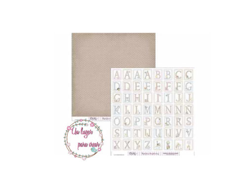 Papel Scrapbooking Abecedario Dayka Trade