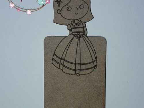 Marcapáginas niña comunión.