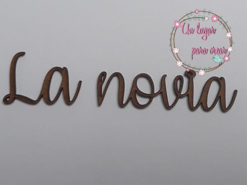 Chipboard "La novia"