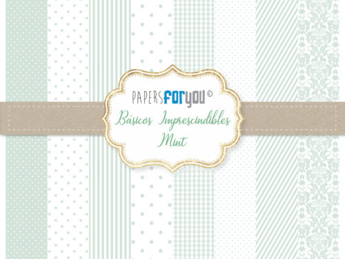 Bloc Papel scrapbooking. Básicos imprescindibles. Mint.