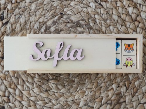 Dominó infantil. Personalizado.